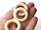 8 30mm Natural Wood Ring Beads Wooden Large Donut Beads Macrame Beads